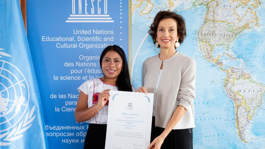 Yalitza Aparicio, embajadora de Unesco, quiere dar visibilidad a indígenas