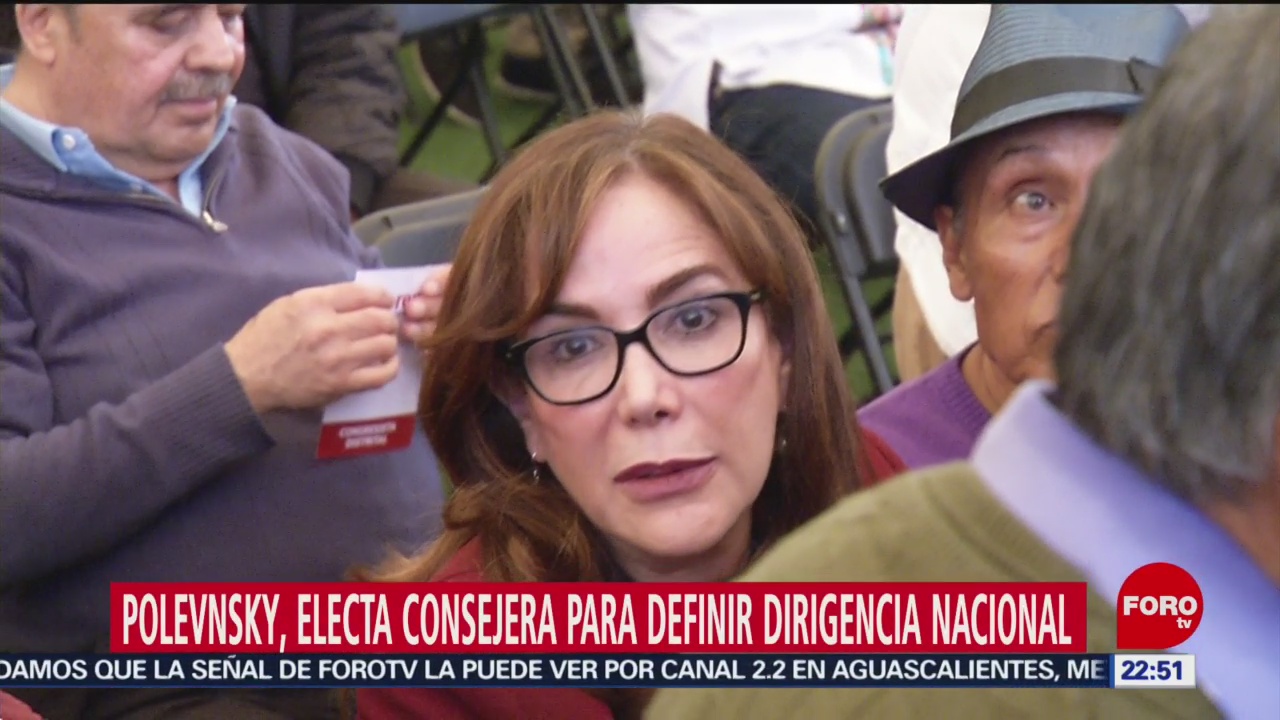 FOTO: Yeidckol Polevnsky resulta electa como consejera nacional de Morena, 27 octubre 2019