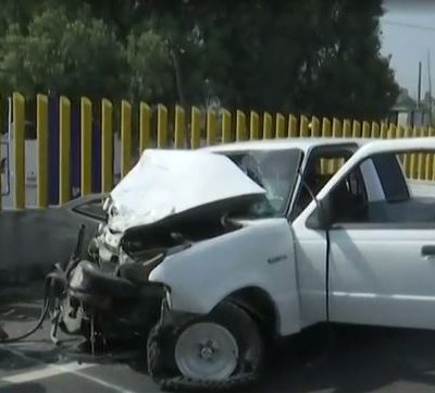 Choque múltiple en autopista México-Puebla deja dos lesionados
