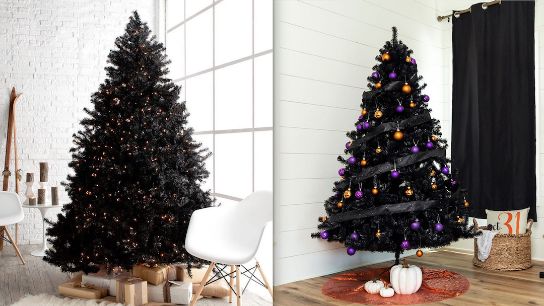 Conoce la nueva y extraña moda para esta Navidad: ¡Árboles negros!