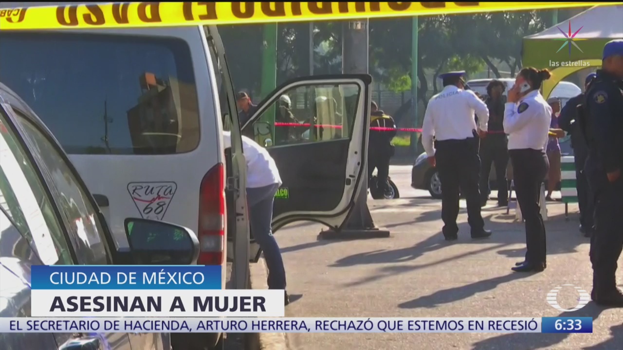 Asesinan a mujer durante asalto a transporte público en la CDMX