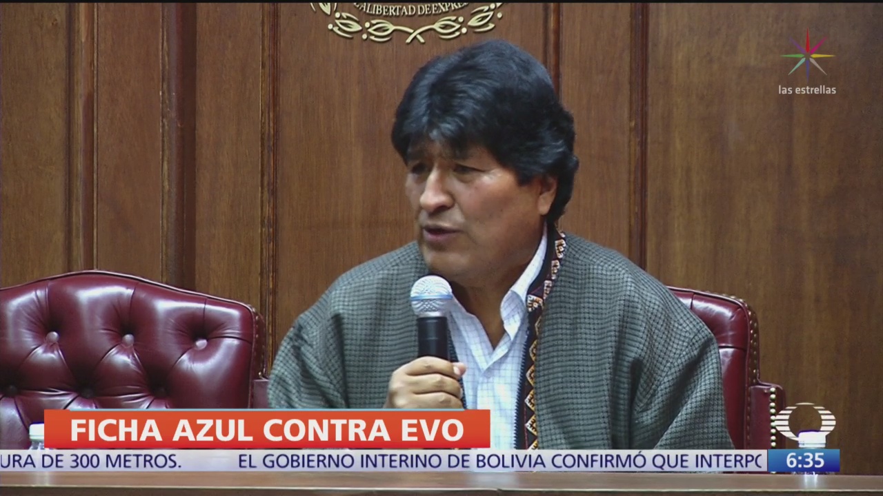 Bolivia confirma que Interpol activó ficha azul contra Evo Morales