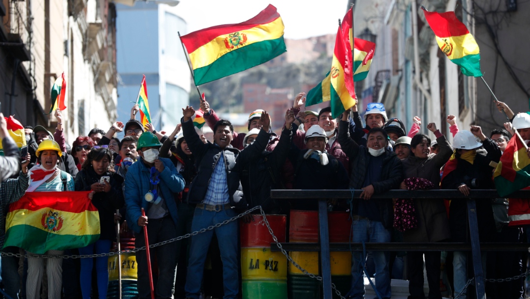 Foto: Manifestantes marcharon contra el gobierno del presidente Evo Morales, 9 noviembre 2019 2019