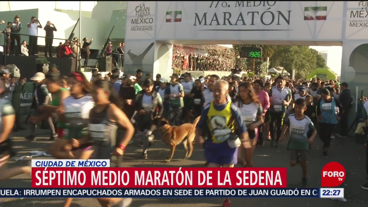 FOTO:Campo Militar es sede del medio maratón de la SEDENA, 17 noviembre 2019