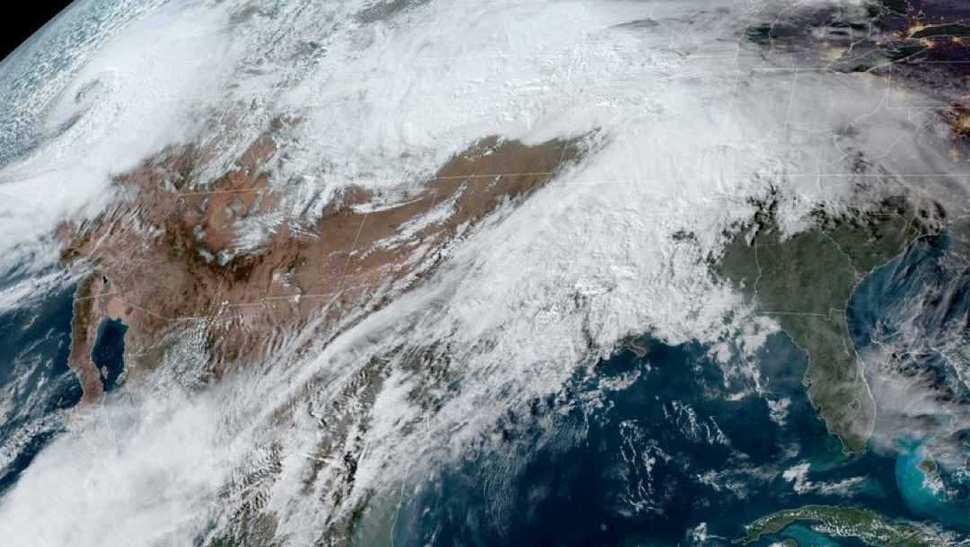 IMAGEN Ciclón bomba desata nevadas intensas y afecta viajes de Thanksgiving en Estados Unidos (NOAA noviembre 2019)