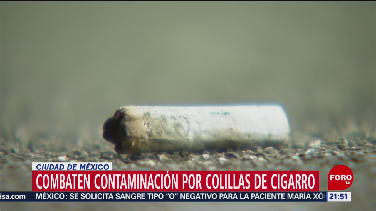 Foto: Colillas Cigarro Contaminación Cdmx 1 Noviembre 2019