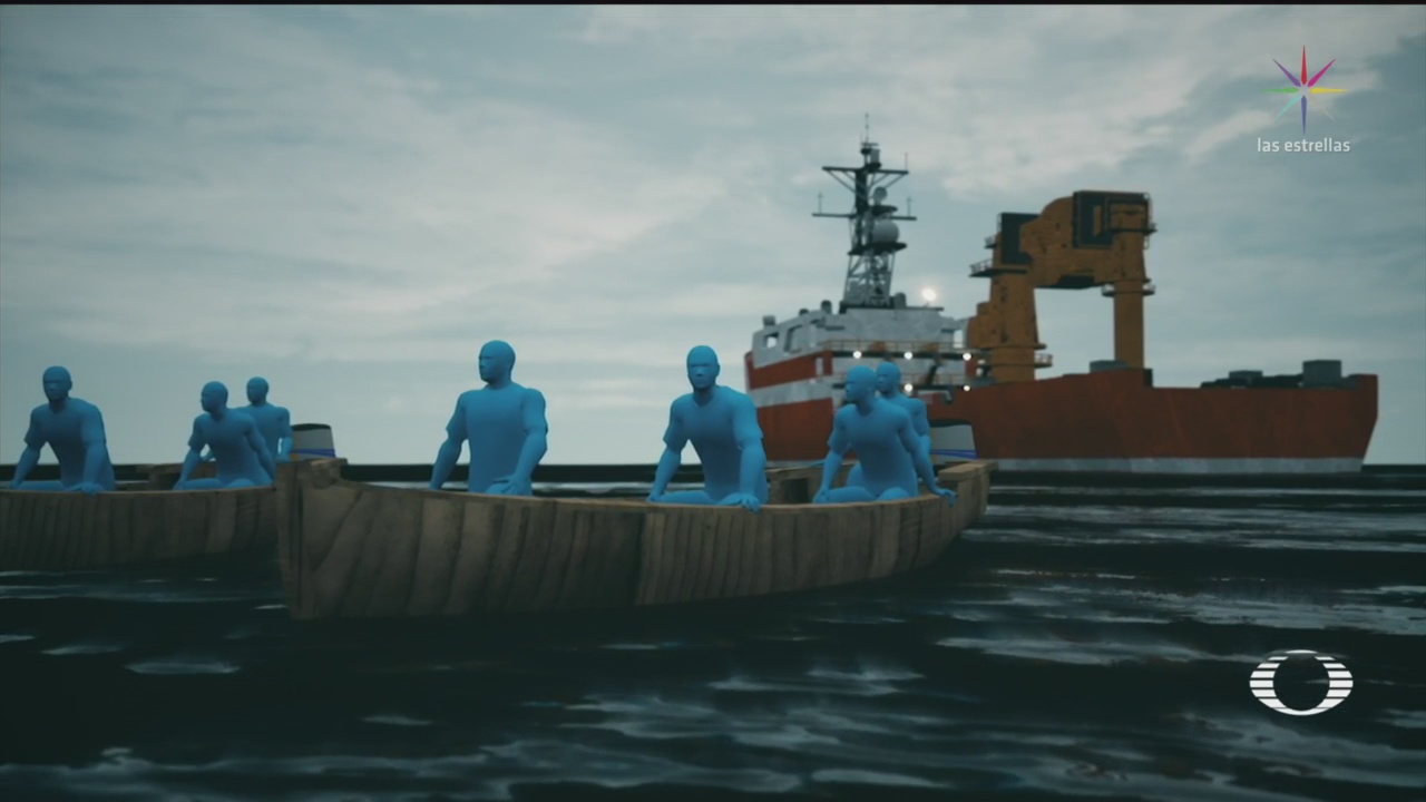 FOTO: Como piratas, hombres armados roban barco en aguas de Campeche, 13 noviembre 2019
