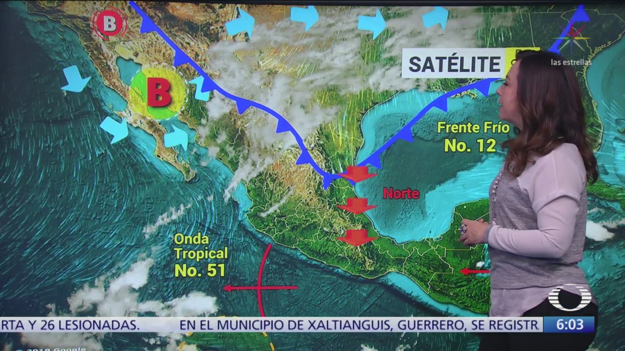 Continuará el descenso de la temperatura en la mayor parte de México