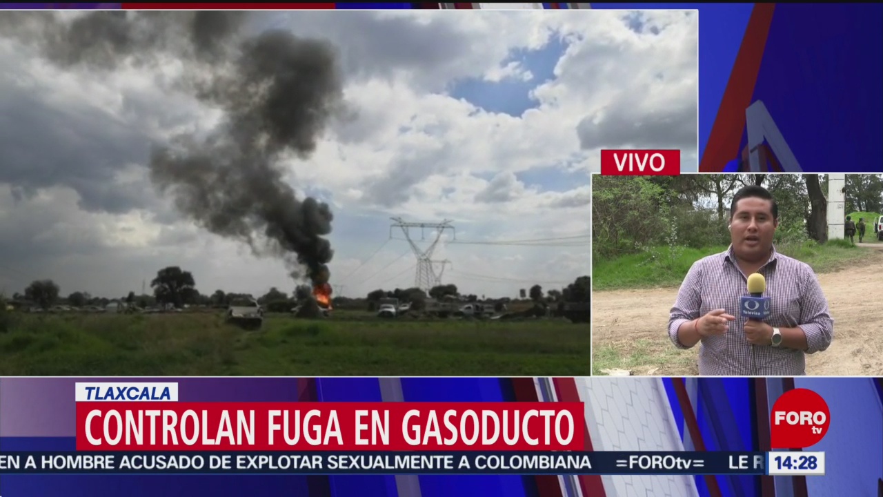 FOTO: Controlan fuga gasoducto Tlaxcala,