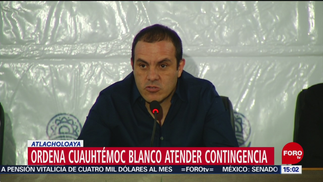 FOTO: Cuauhtémoc Blanco declara sesión permanente Mesa Coordinación caso Atlacholoaya