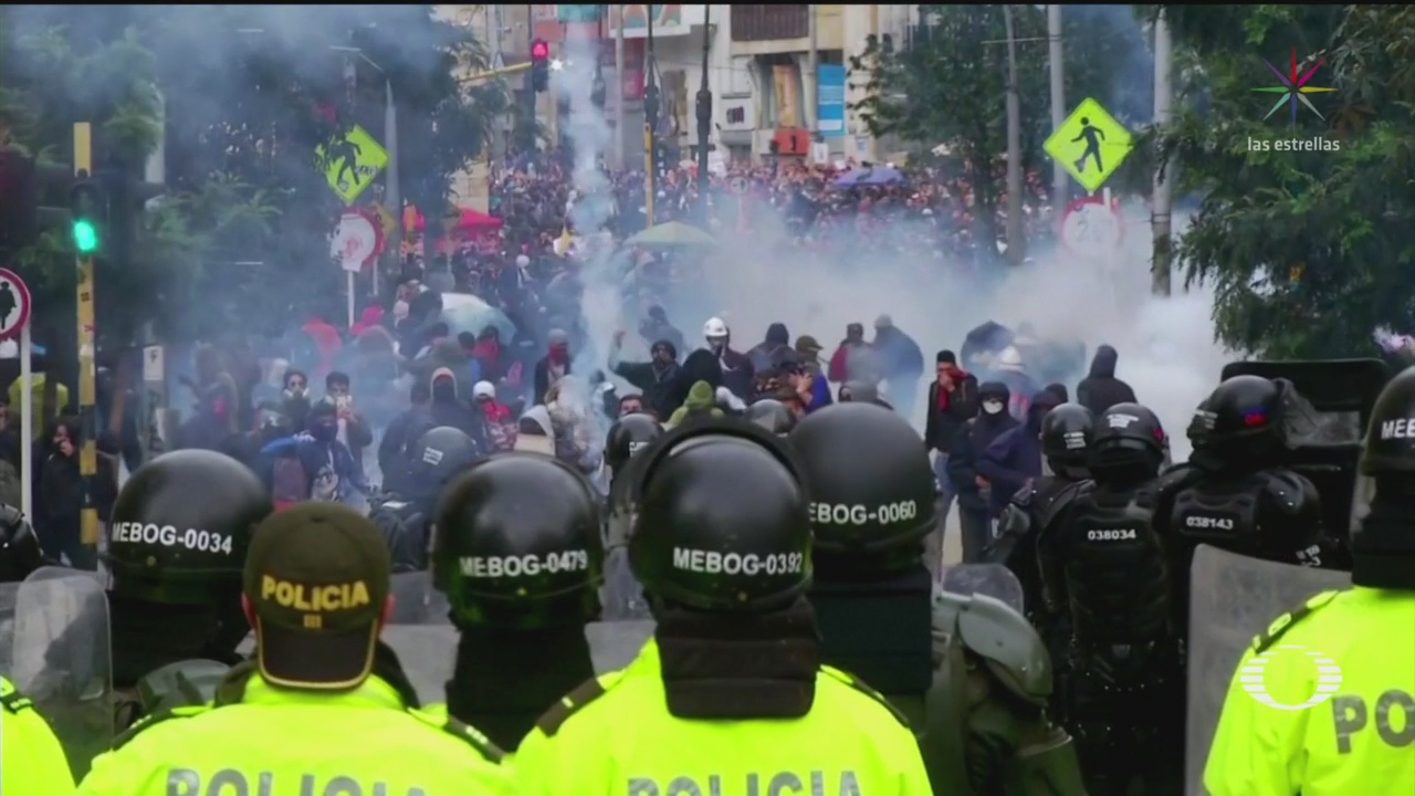 Foto: Declaran Toque Queda Bogotá Colombia 22 Noviembre 2019