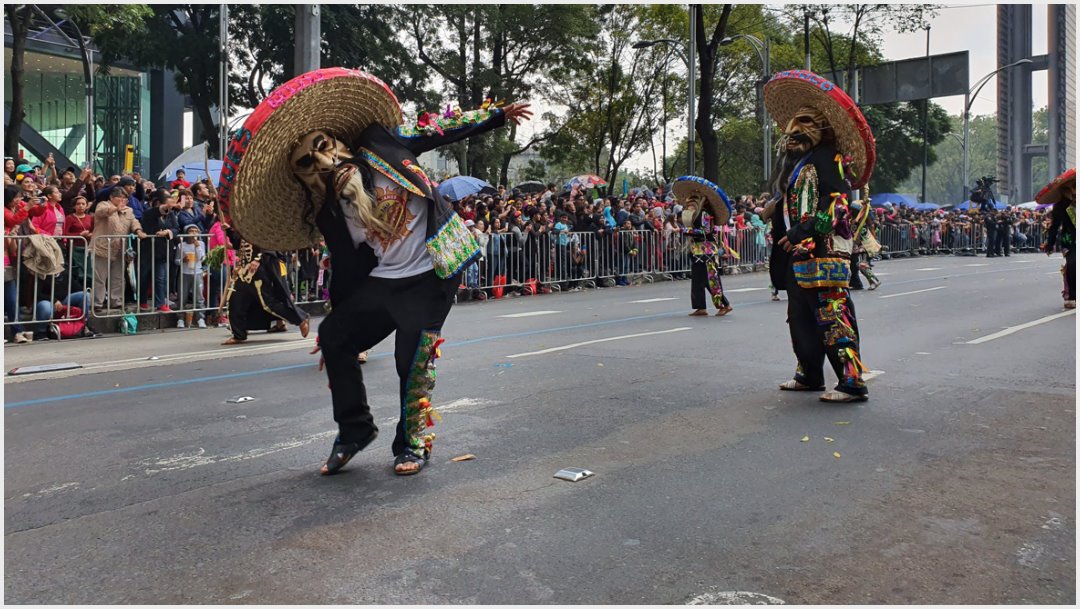 Fotos: Los Tecuanes y su danza no podían faltar en el Mega Desfile de Día de Muertos, 2 de noviembre de 2019 (Secretaría de Cultura)