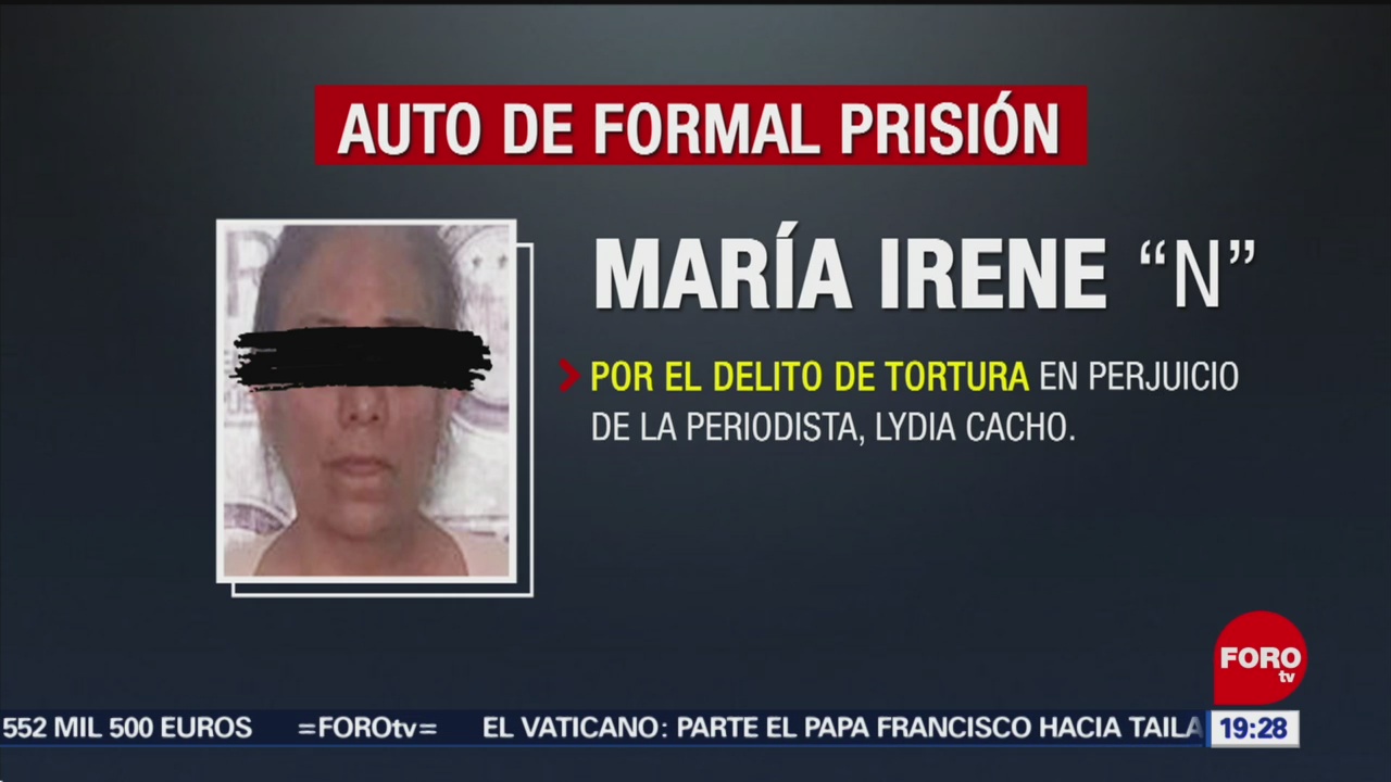 Foto: Formal Prisión Mujer Expolicía Caso Lydia Cacho 19 Noviembre 2019