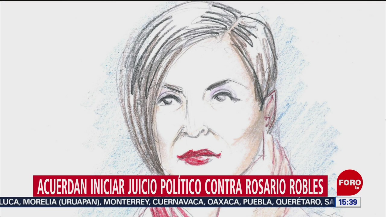FOTO: Diputados aprueban iniciar juicio político contra Rosario Robles
