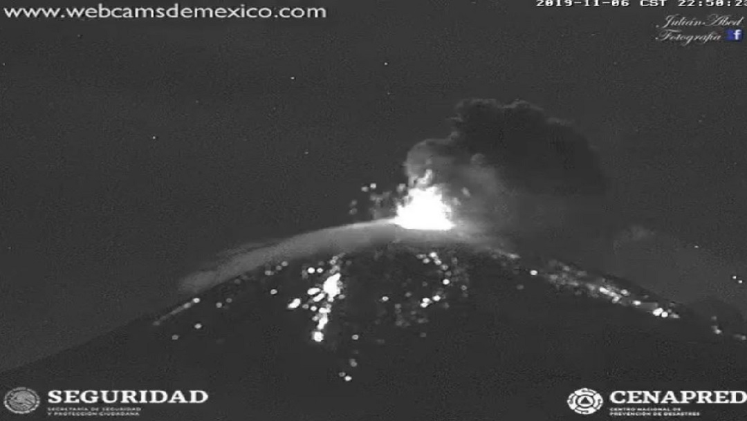 Popocatépetl registra nuevas explosiones; alertan por posible caída de ceniza en CDMX