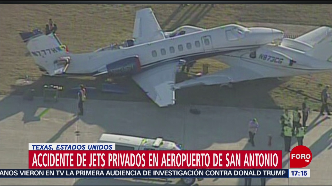 FOTO:Dos aviones chocan en aeropuerto de Texas, EEUU, 15 noviembre 2019