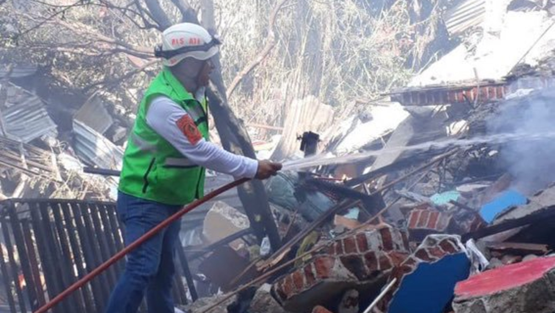 Foto: Explosión en panadería de Oaxaca deja al menos 6 heridos, 21 de noviembre de 2019 (Twitter @fercruzp)