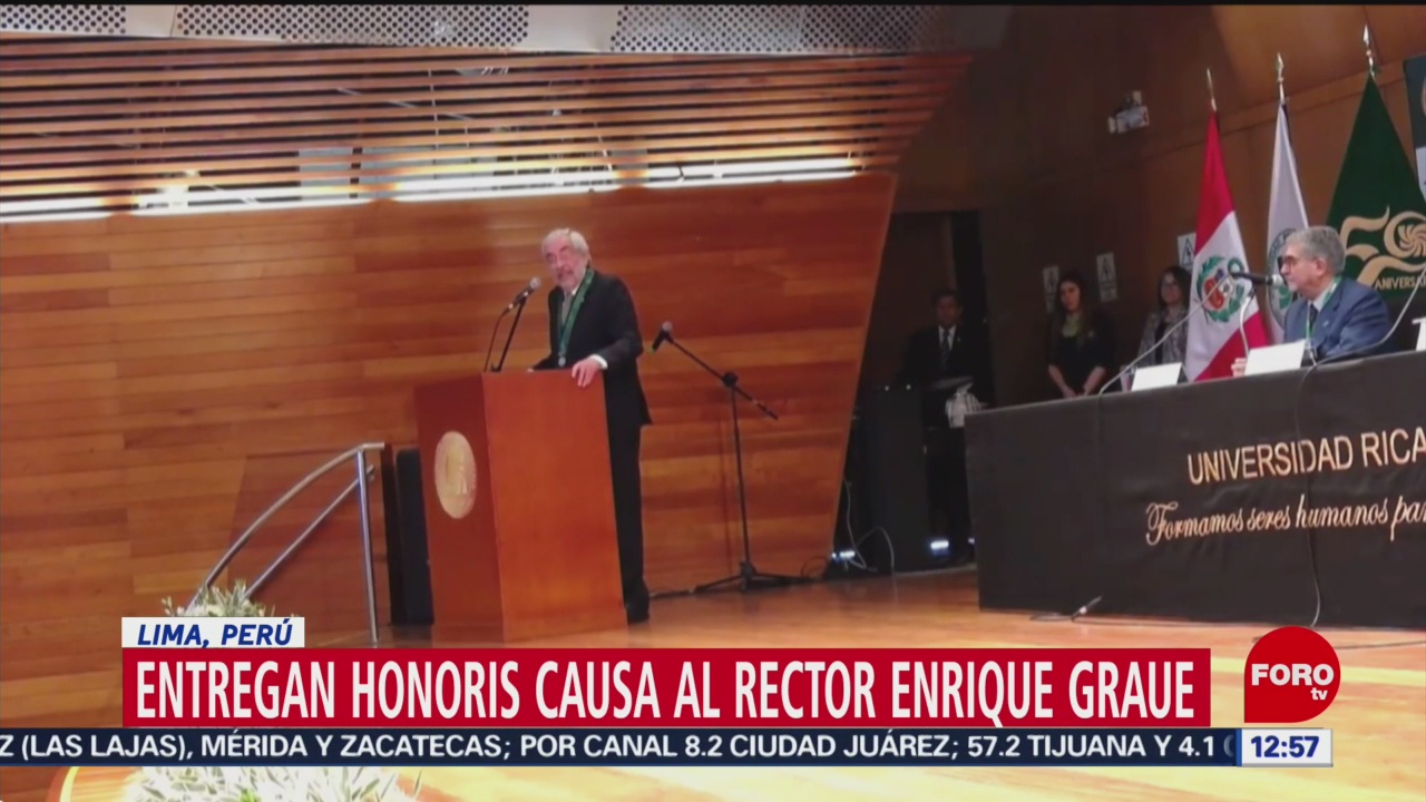Enrique Graue recibe Doctorado Honoris Causa de Universidad del Perú