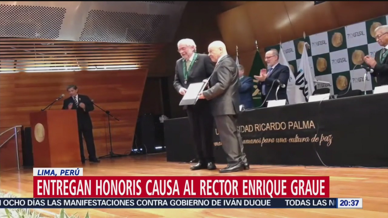 Foto: Enrique Graue Honoris Causa Entregado Perú 28 Noviembre 2019