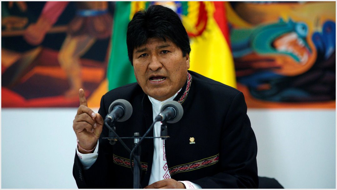 Imagen: Evo Morales habló de la orden de aprehensión en su contra, 10 de noviemre de 2019 (Getty Images)