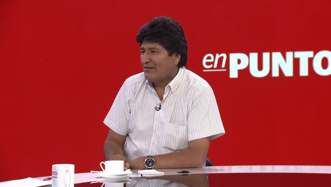 Foto: Evo Morales habló para En Punto con Denise Maerker, el 14 de noviembre de 2019. (Noticieros Televisa)