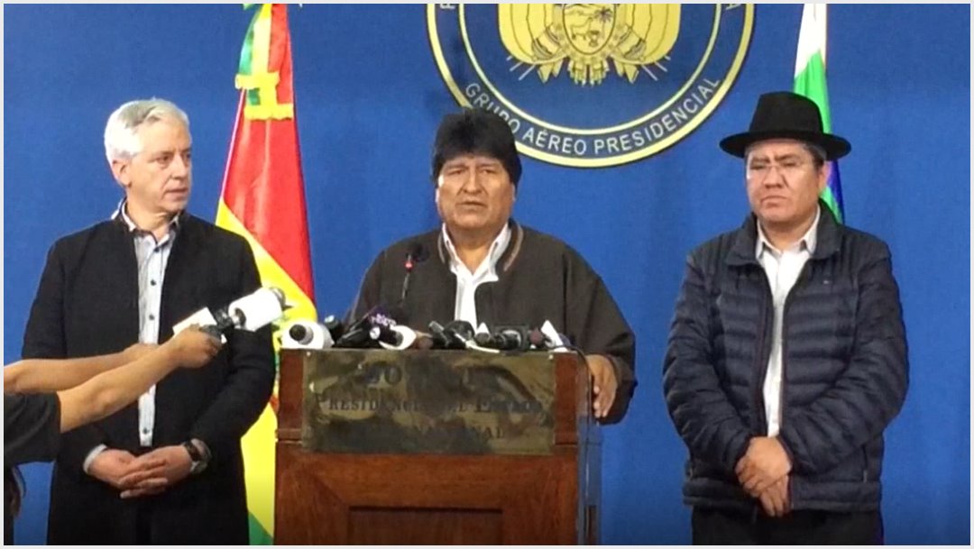 Imagen: Evo Morales denuncia que la casa de su hermana fue quemada, 9 de noviembre de 2019 (EFE)