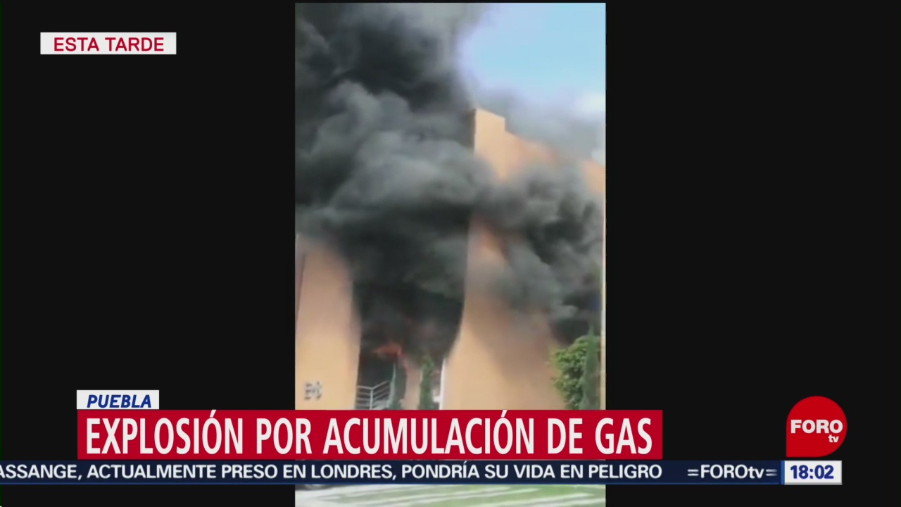 Explosión por acumulación de gas en Puebla