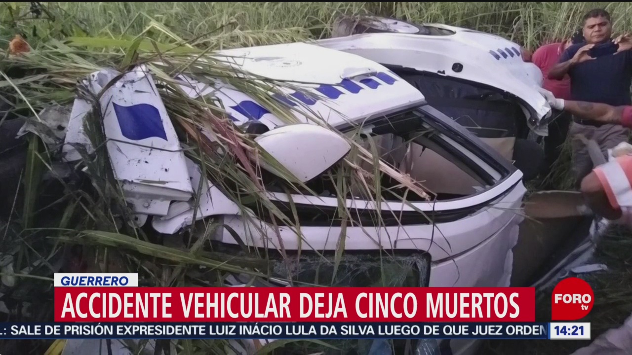 FOTO: Fallecen cinco tras accidente en Copala, Guerrero, 9 noviembre 2019