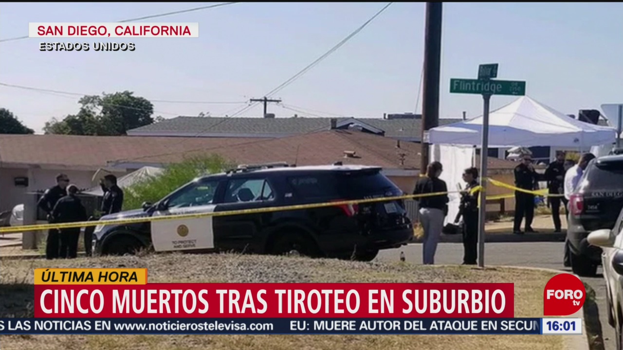 FOTO: Fallecen cinco tras tiroteo en casa de San Diego, California, 16 noviembre 2019