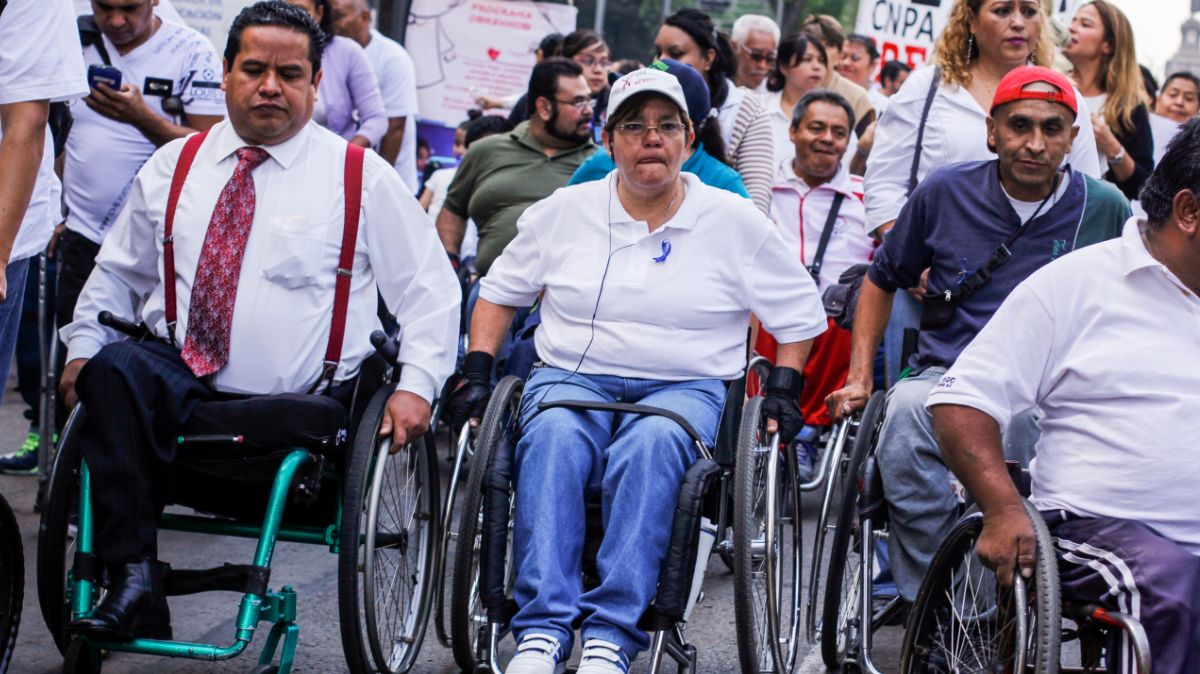Foto: Personas en silla de ruedas protestan en las calles de México. Cuartoscuro