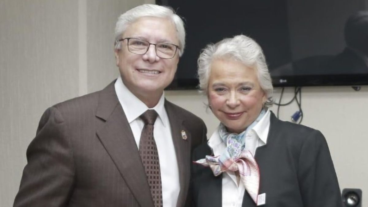 Foto: Jaime Bonilla, gobernador de Baja California, y Olga Sánchez Cordero, secretaría de Gobernación.