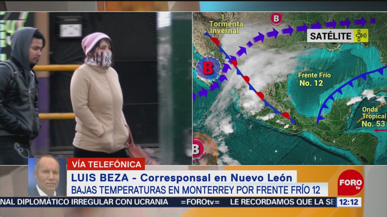 Frente frío 12 provoca ausentismo escolar en Monterrey, NL