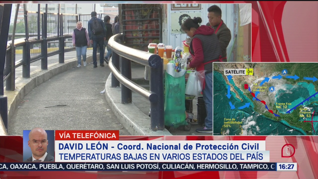 FOTO: Frente frío 12 provoca bajas temperaturas México