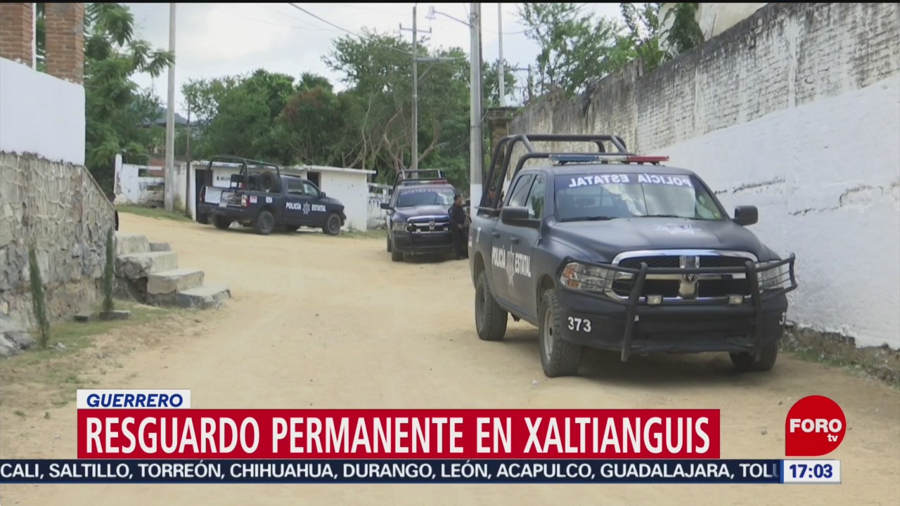 FOTO: Fuerzas federales resguardan Xaltianguis Guerrero