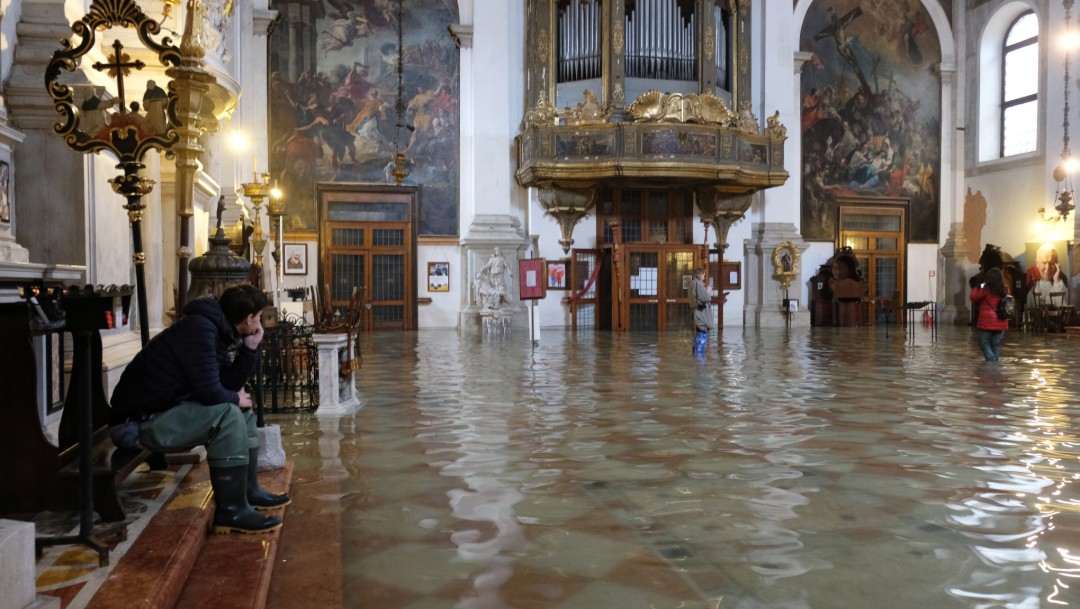 Foto: Histórica Basílica de San Marcos en Venecia, dañada por inundación