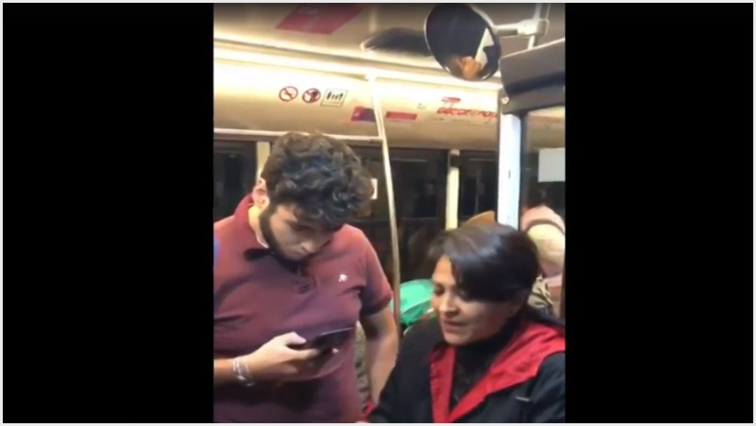 VIDEO: Finge ser menor para viajar en área de mujeres del Metrobús; su mamá lo defiende