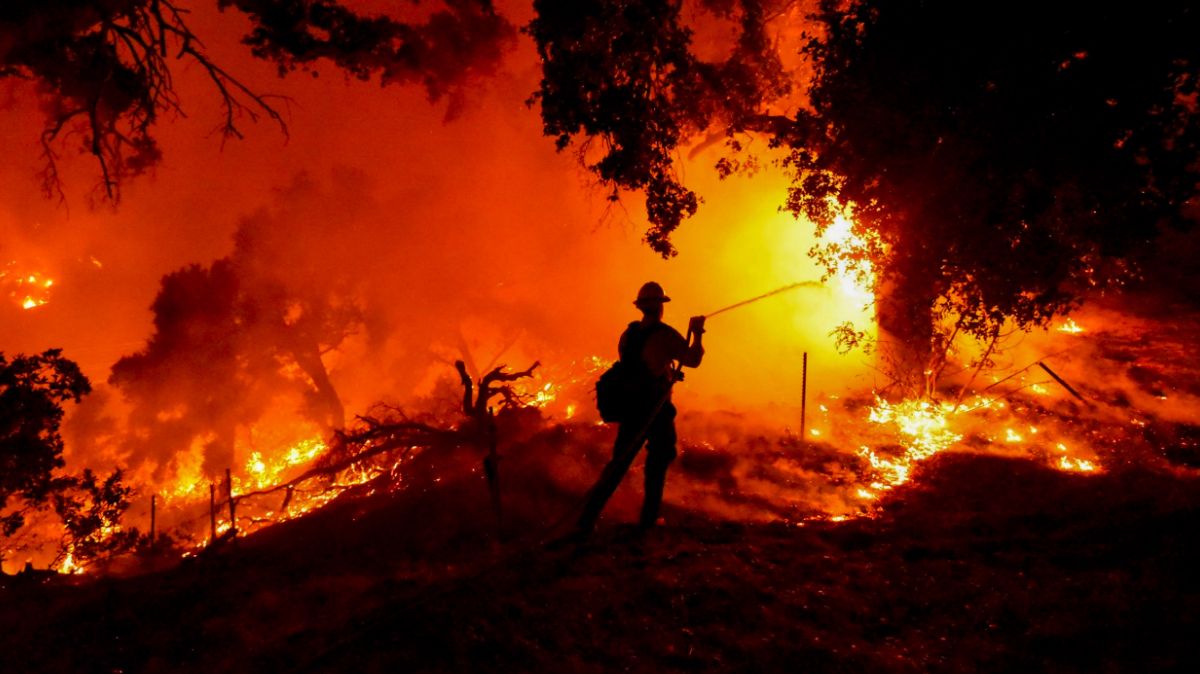 Incendio en Santa Bárbara, California.