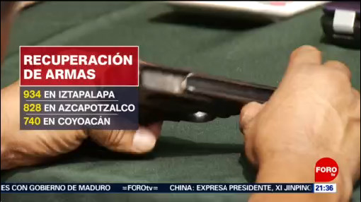 Foto: Programa Desarme Paz Benito Juárez Cdmx Canje de Armas 4 Noviembre 2019