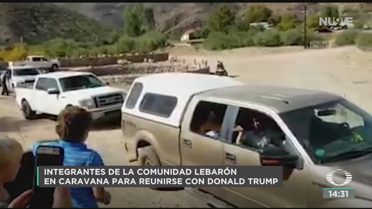FOTO: Integrantes de comunidad LeBarón salen en caravana hacia EEUU, 19 noviembre 2019