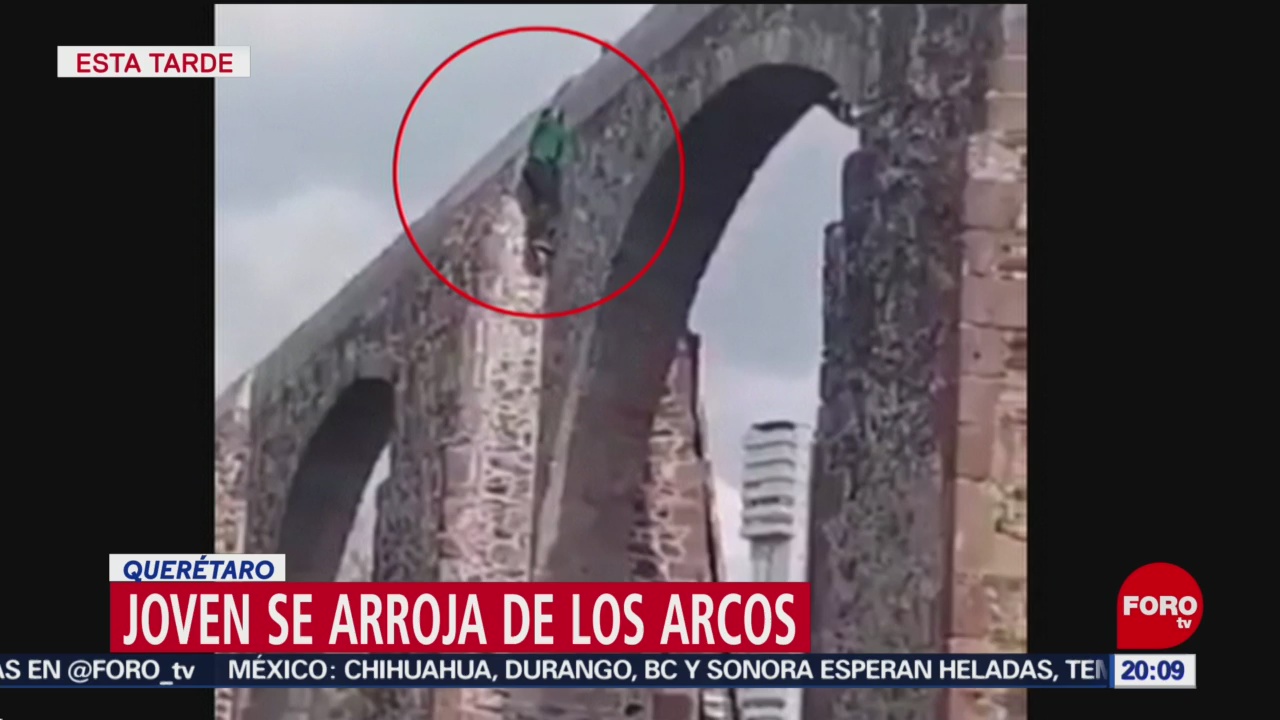 Foto: Video Joven Arroja Arcos Querétaro Hoy 22 Noviembre 2019