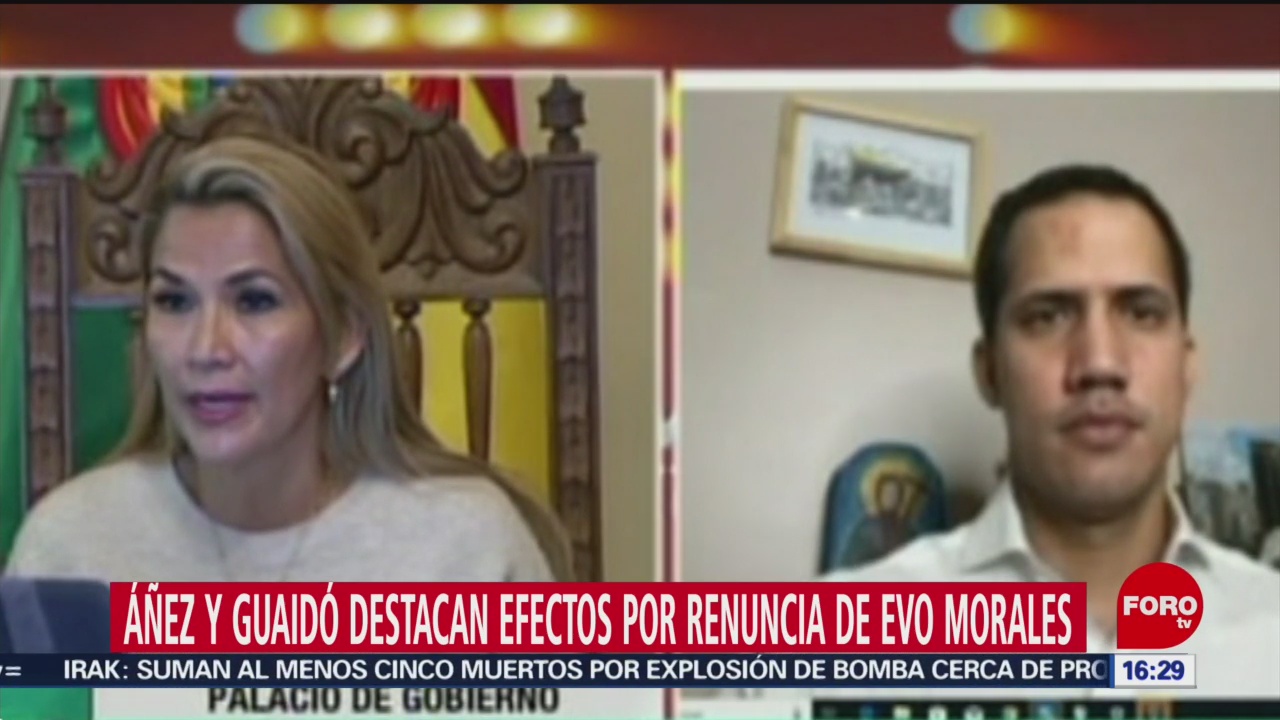 FOTO: Juan Guaidó y presidenta interina de Bolivia tienen videoconferencia, 16 noviembre 2019