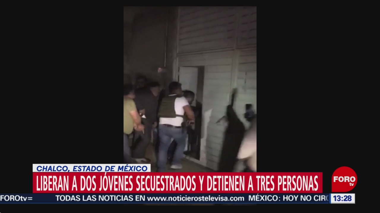 FOTO: Video Liberan Dos Secuestrados Chalco Estado México
