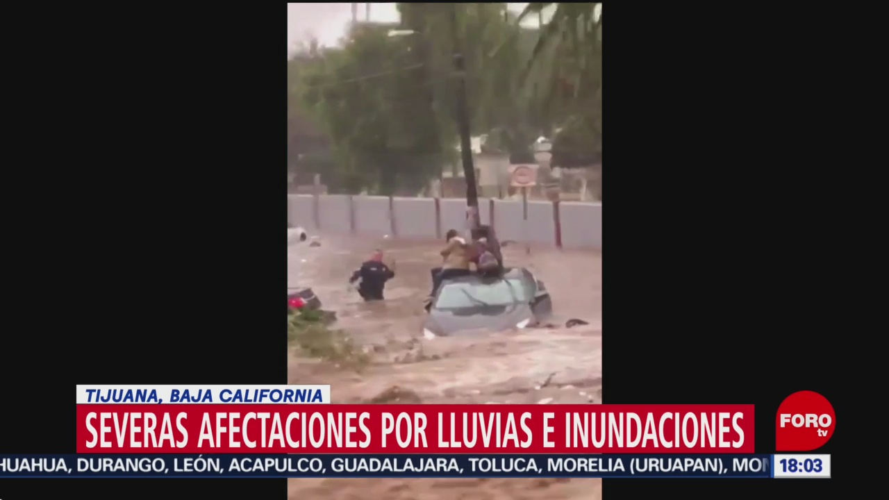 FOTO: Lluvias en Tijuana dejan severas afectaciones, 28 noviembre 2019