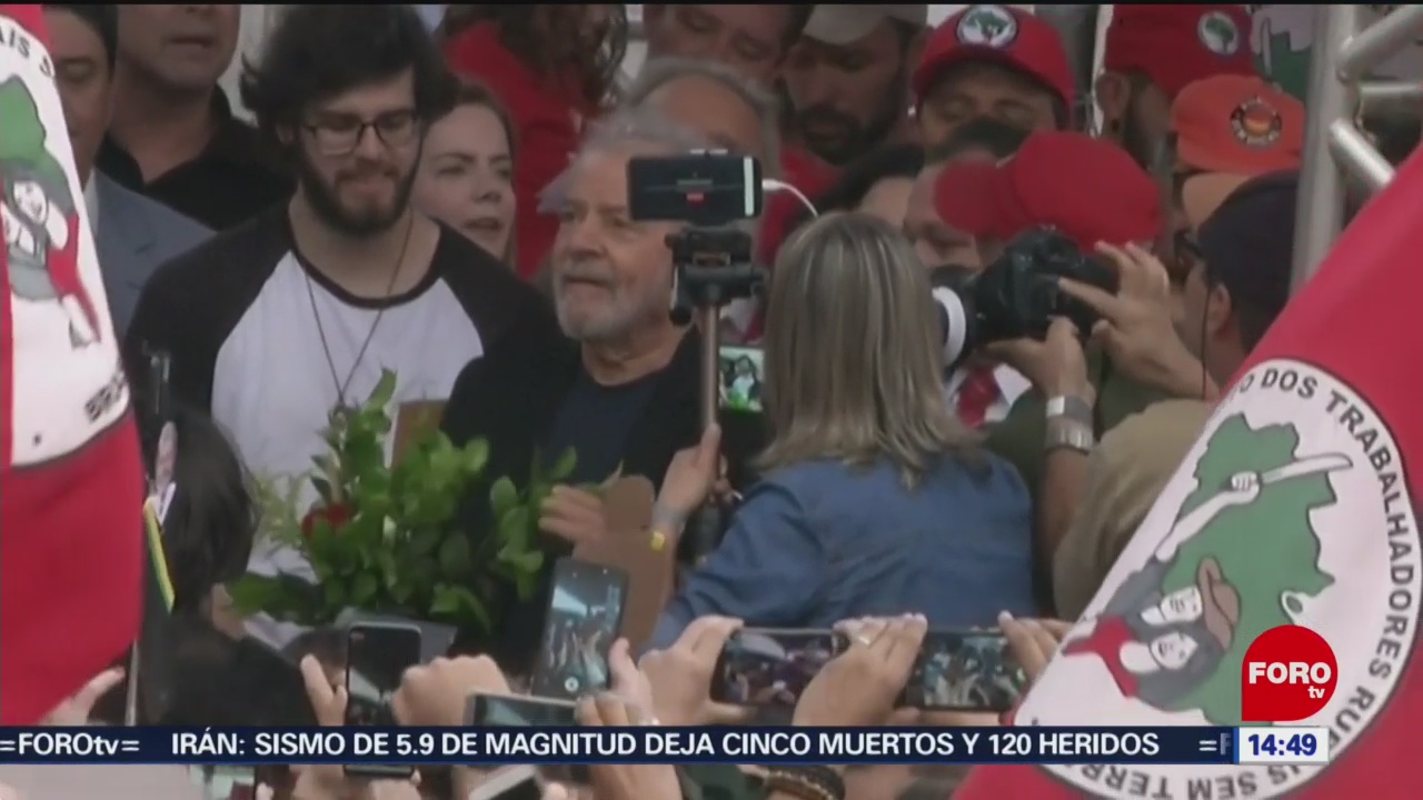 FOTO: Lula sale cárcel Brasil