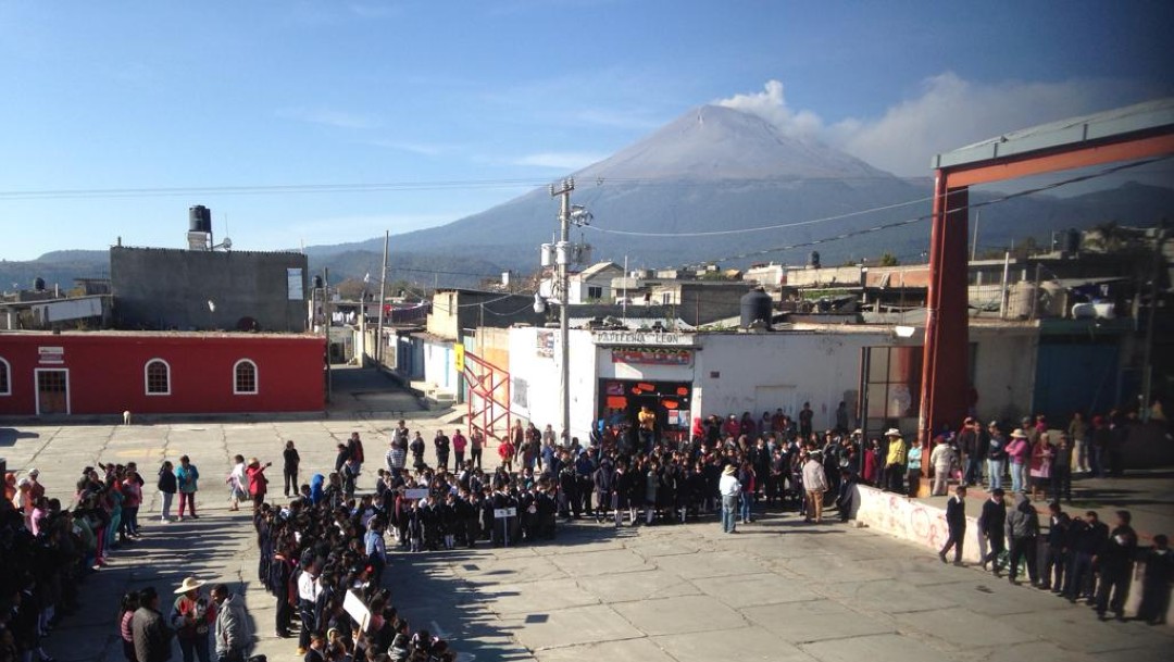 VIDEO: Así fue el simulacro de evacuación por contingencia del volcán Popocatépetl en Puebla