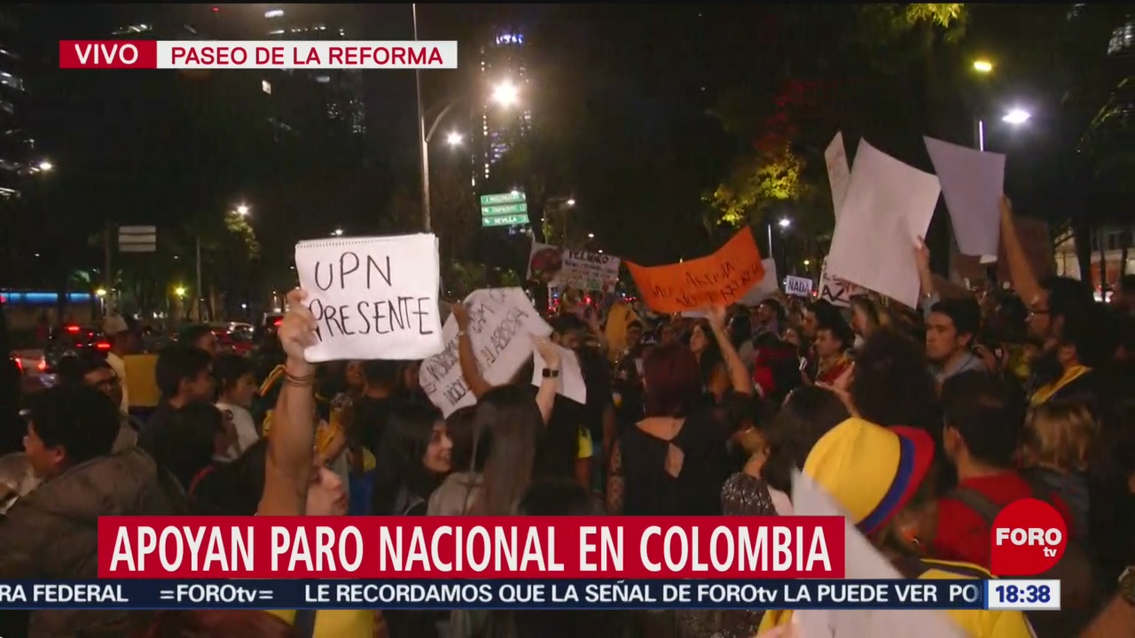 FOTO: Manifestaciones apoyo Colombia CDMX