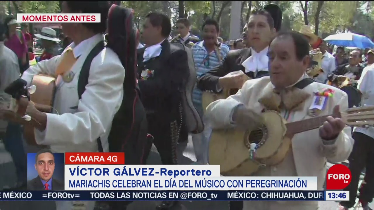 FOTO: Mariachis realizan peregrinación hacia Basílica Guadalupe