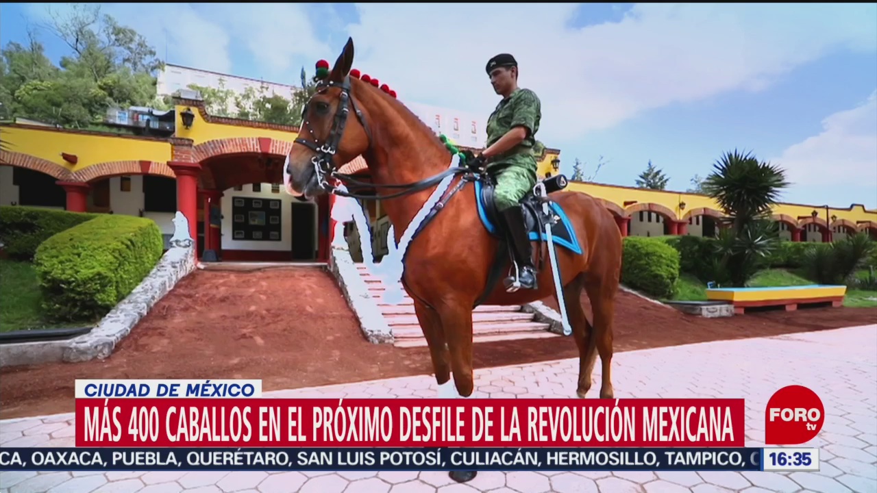 Más 400 caballos en el próximo desfile de la Revolución Mexicana
