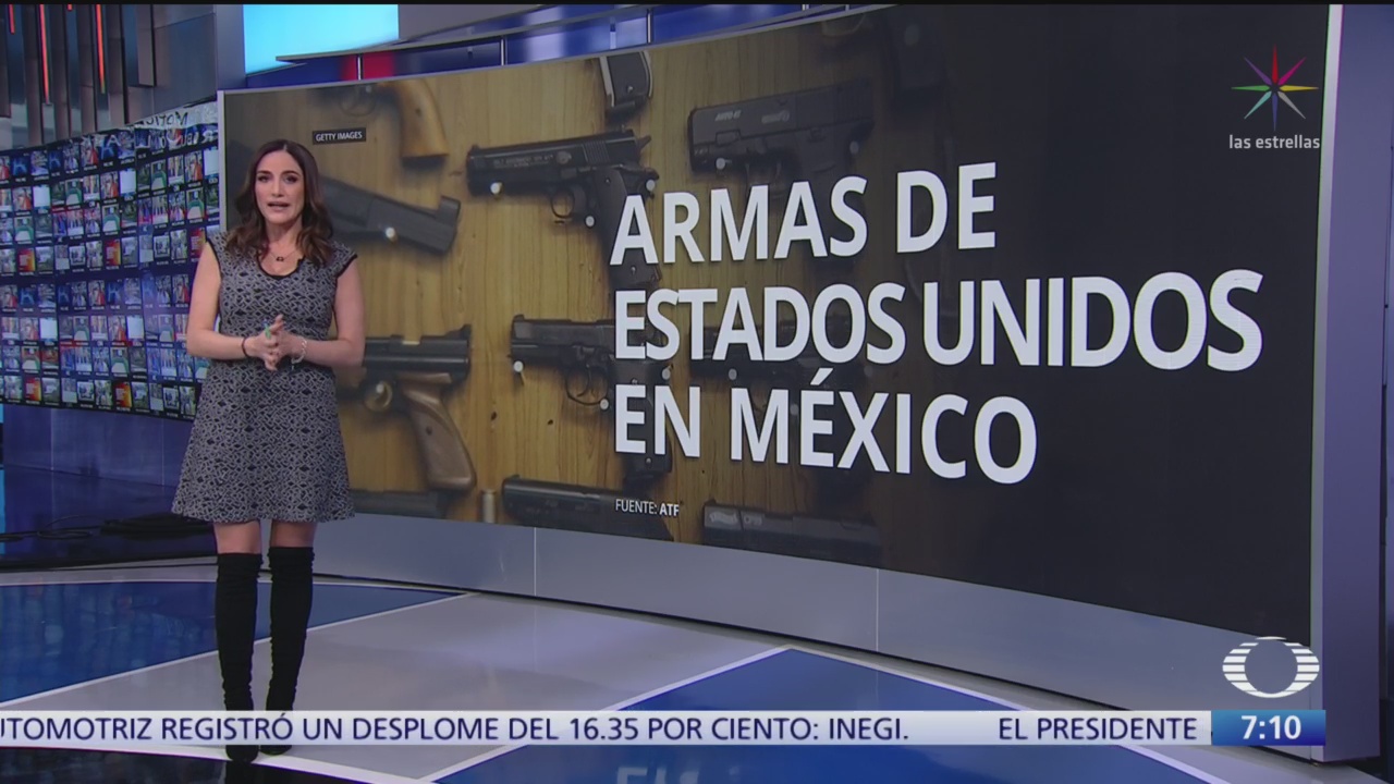 Más de 100 mil armas de EU, vinculadas a crímenes en México