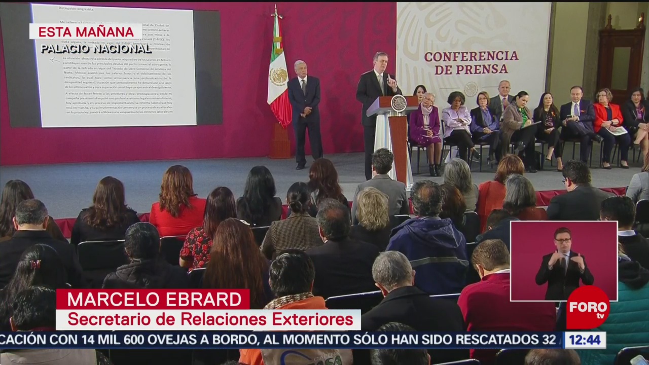 México ya cumplió con todo para que T-MEC sea ratificado, dice Ebrard